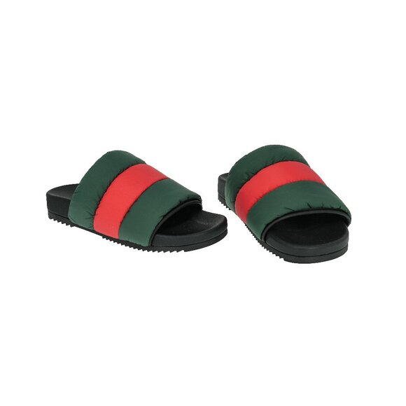 Gucci Women's Padded Web Slide Sandals